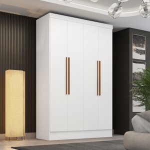 Guarda-roupa 4 Portas 3 Gavetas Sevilla Espresso Móveis 