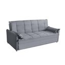 Ver imagem 3 de Sofá Cama 2,00m 3 Lugares Suede Vienna Cinza