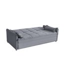 Ver imagem 5 de Sofá Cama 2,00m 3 Lugares Suede Vienna Cinza