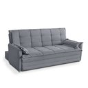 Ver imagem 3 de Sofá Cama 2,00m 3 Lugares Suede Vienna Cinza