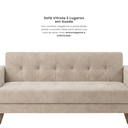 Ver imagem 4 de Sofá 3 Lugares Suede Escritório e Recepção Vitrola