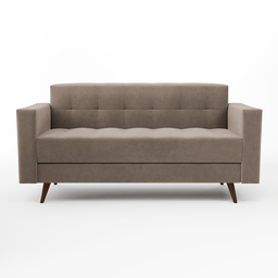 Sofá Vitrola 3 Lugares Suede  - 2