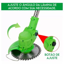 Cortador Roçadeira Aparador Portátil Eletrica sem Fio 2 - 6