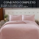 Ver imagem 6 de Jogo King Size Barcelona 100%algodão Premium Conforto Luxo:rosa