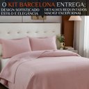 Ver imagem 2 de Jogo King Size Barcelona 100%algodão Premium Conforto Luxo:rosa