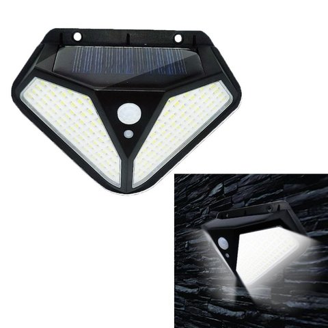 Luminaria Solar Sensorial de Parede 102 Leds a Prova D'agua