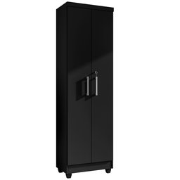Armário Lavanderia Multiuso Isabela 2 Portas Preto - Saga Decor - 1