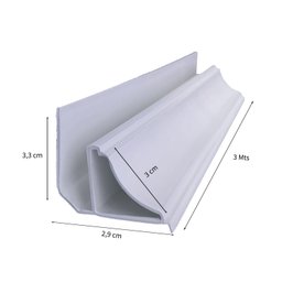 Meia Cana PVC 8mmx38mmx3,00m Bariri - 2