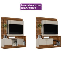 Estante Home para TV até 50 Polegadas 2 Portas 4 Prateleiras Alagoas  - 9