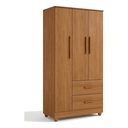 Ver imagem 1 de Guarda Roupa Slim 3 Portas 2 Gavetas Cinamomo Formimóveis