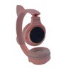 FONE OUVIDO BLUETOOTH WIRELESS ORELHA GATO LED MIC P2 SD LC-856 ROSA - 2