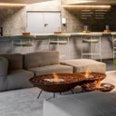 Ver imagem 2 de Lareira Tacho Aço Carbono Oxidado60 Cm Queimador Inox 30cm