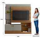 Ver mais imagens de Estante Home para TV até 50 Polegadas 2 Portas 4 Prateleiras Alagoas Linea Brasil