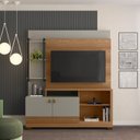 Ver imagem 1 de Estante Home para TV até 50 Polegadas 2 Portas 4 Prateleiras Alagoas Linea Brasil