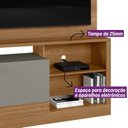 Ver imagem 6 de Estante Home para TV até 50 Polegadas 2 Portas 4 Prateleiras Alagoas Linea Brasil