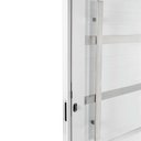 Ver imagem 2 de Porta Pivotante de Alumínio Branco Com Friso e Puxador CMC Classic - Lado Direito - 2.10(A)X0.90(L)