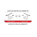 Ver imagem 5 de Porta Pivotante de Alumínio Branco Com Friso e Puxador CMC Classic - Lado Direito - 2.10(A)X0.90(L)