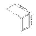 Ver imagem 3 de Mesa Auxiliar Simples Pé Quadro 0,90m Workstart Nogal Sevilha/Preto 24419