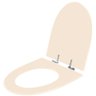 Assento Sanitário Poliester Soft Close Studio Pêssego Rosa Shell para Vaso Incepa - 2