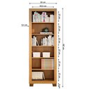 Ver imagem 2 de Armário Multiuso Valdemóveis C/5 Prateleiras/Pés Cinamomo