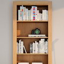 Ver imagem 4 de Armário Multiuso Valdemóveis C/5 Prateleiras/Pés Cinamomo