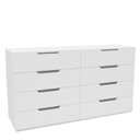 Ver imagem 2 de Cômoda para Quarto 8 Gavetas 150cm Madri Branco