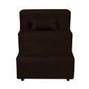 Ver imagem 2 de Escada Pet Almofadada 3 Degraus para Cães e Gatos: Veludo Marrom