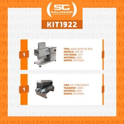 Amaciador de Carne Inox Profissional ABS-HD com Kit Strogonoff Iscas de Carne 12mm 127V - Skymsen - 2
