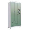 Ver mais imagens de Quarto Infantil com Cama Montessoriana Guarda Roupa Cômoda Prateleira 3 Portas 4 Gavetas MDP Branco