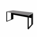 Ver imagem 2 de Escrivaninha Office sem Gavetas MDP 150cm Cinza Sagrado com Preto