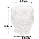 Ver imagem 3 de Kit 10 Porta Talheres de Cristal Mesa Posta para Colher de Cafe e Chá 8,5cm Dublin