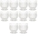 Ver imagem 1 de Kit 10 Porta Talheres de Cristal Mesa Posta para Colher de Cafe e Chá 8,5cm Dublin