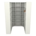 Ver imagem 5 de Kit Closet Armário Colmeia Cabideiro M47 Loja Quarto Roupa - Branco