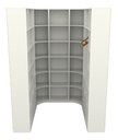 Ver imagem 5 de Kit Closet Armário Colmeia Cabideiro M47 Loja Quarto Roupa - Branco