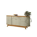 Ver imagem 1 de Buffet Domo com 4 Portas e 2 Gav Moderno Cumaru/opala