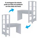 Ver imagem 4 de Mesa Escrivaninha Match 3 Prateleiras Branco - Artely