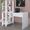 Mesa Escrivaninha Match 3 Prateleiras Branco - Artely - 1