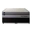 Ver imagem 7 de Conjunto Cama Box Super King c/ Molas Ensacadas Preston Preto 193x203x71