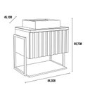 Ver imagem 3 de Gabinete de Banheiro Frise 80 com Espelho Ori Titanio - Mgm