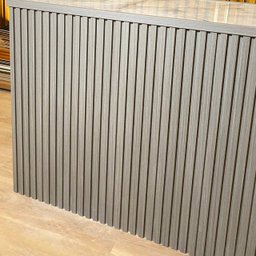 Painel Ripado Wpc Interno Low Cor: Cinza Médio 2,90m X 15cm (0,43m²) - 1