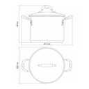 Ver imagem 7 de Caldeirão Astro Silicone em Aço Inox Fundo Triplo Tampa de Vidro 30 Cm 15,2 L - Tramontina