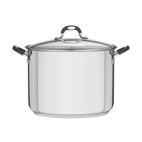 Caldeirão Astro Silicone em Aço Inox Fundo Triplo Tampa de Vidro 30 Cm 15,2 L - Tramontina