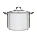 Ver imagem 1 de Caldeirão Astro Silicone em Aço Inox Fundo Triplo Tampa de Vidro 30 Cm 15,2 L - Tramontina