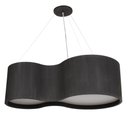 Ver imagem 1 de Pendente Lustre Violão Madeira 85cm - Preto - 110v/220v (bivolt)