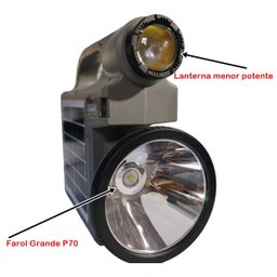 Lanterna Holofote Solar super potente Carregador celular Semnalizar Lanterna Holofote solar mais Car - 2