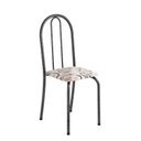 Ver imagem 4 de Conjunto de Mesa Tubular 62 100x60cm Tampo em Mdfcom 4 Cadeiras Ane B Prata/Arabesco/Mart