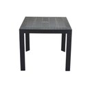 Ver imagem 3 de Mesa de Jantar Quadrada Ibiza 80 Cm (largura) em Polipropileno Preto com Tramas Simulando Rattan