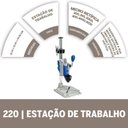 Ver imagem 2 de Micro Retífica 4000 com 5 Acoplamentos, Tupia, Mesa, Guia, Mini Serra e Suporte Dremel-220v