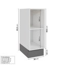 Ver imagem 3 de Balcão 1 Porta 30cm sem Tampo Arizona CabeCasa MadeiraOriginals