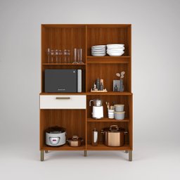 Armário Cozinha Jade 8 Portas Mdf Alta Qualidade Compacta:verde - 4